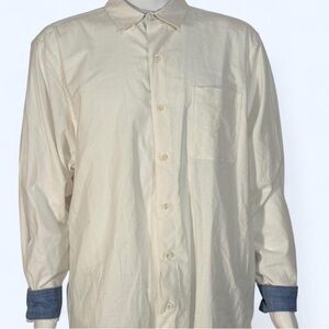 Tommy Bahama Cream Casual Button Down Shirt